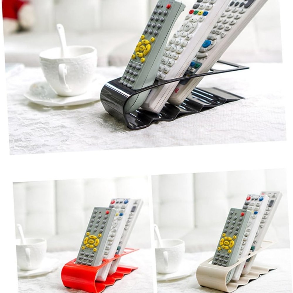 "Four Grid Table Remote Controller Container Remote, Remote Holder for Table Tv - Picture 5 of 12